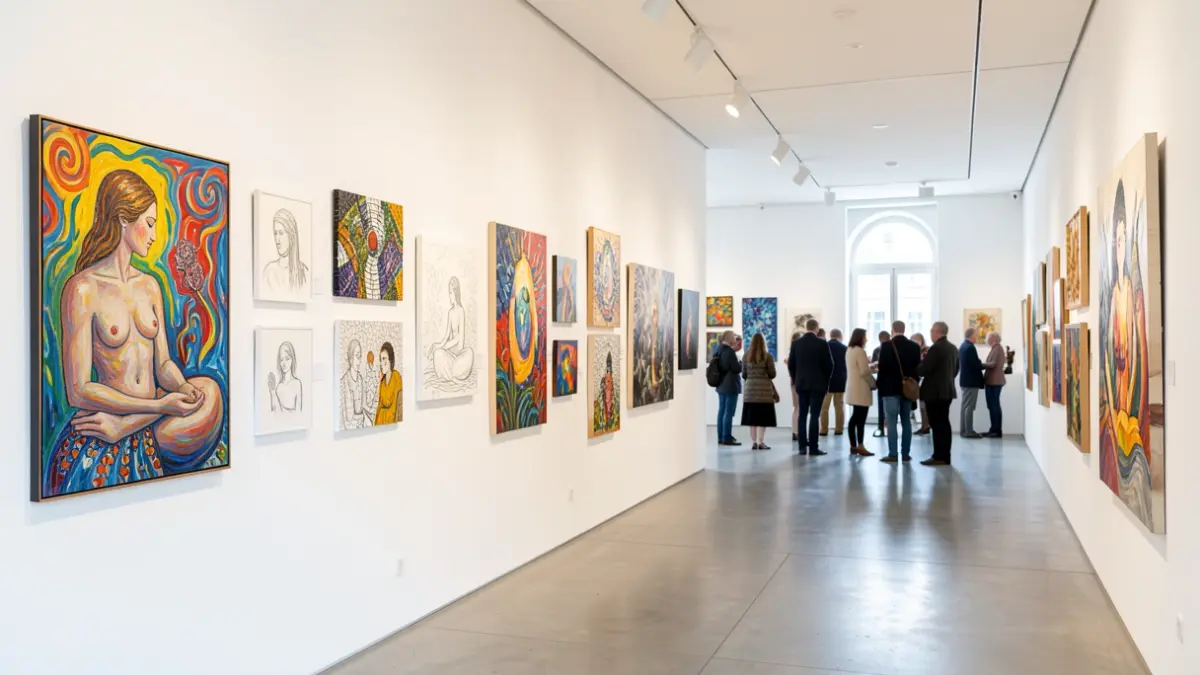 Image générique d'une exposition d'art thérapeutique.