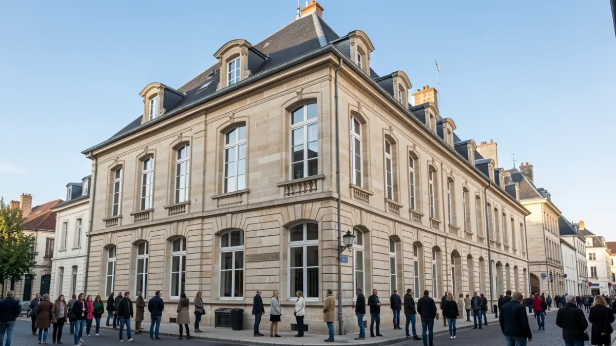 Façade de la Maison des Associations à Veneux-les-Sablons, Moret-Loing-et-Orvanne.