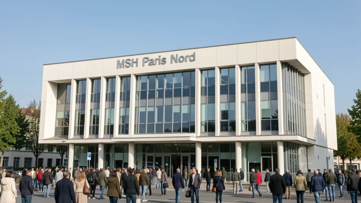 Facade of the MSH Paris Nord institution.