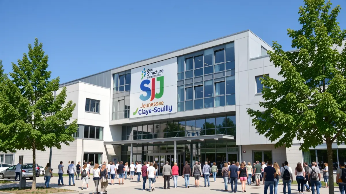 Structure Information Jeunesse (SIJ) building in Claye-Souilly.