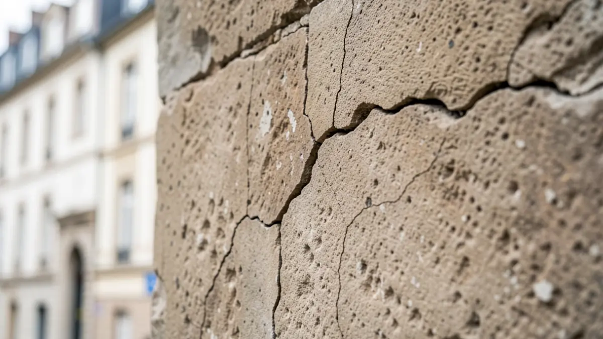 Generic image of cracks on a stone wall.
