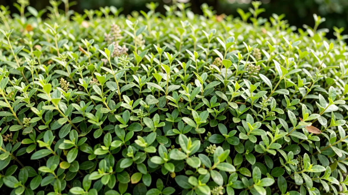 Close-up of a dense, green hedge symbolizing biodiversity.