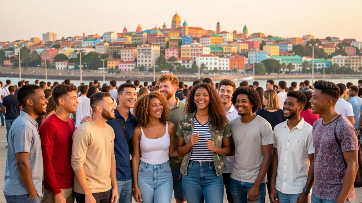 Generic image of young people participating in a cultural exchange.