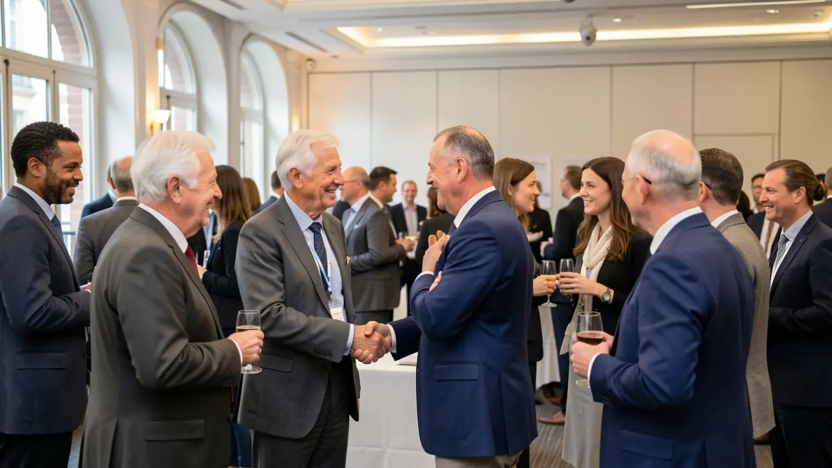 Image générique d'un événement de réseautage professionnel à Paris, mettant en avant la diversité des participants et l'importance de l'emploi des seniors.