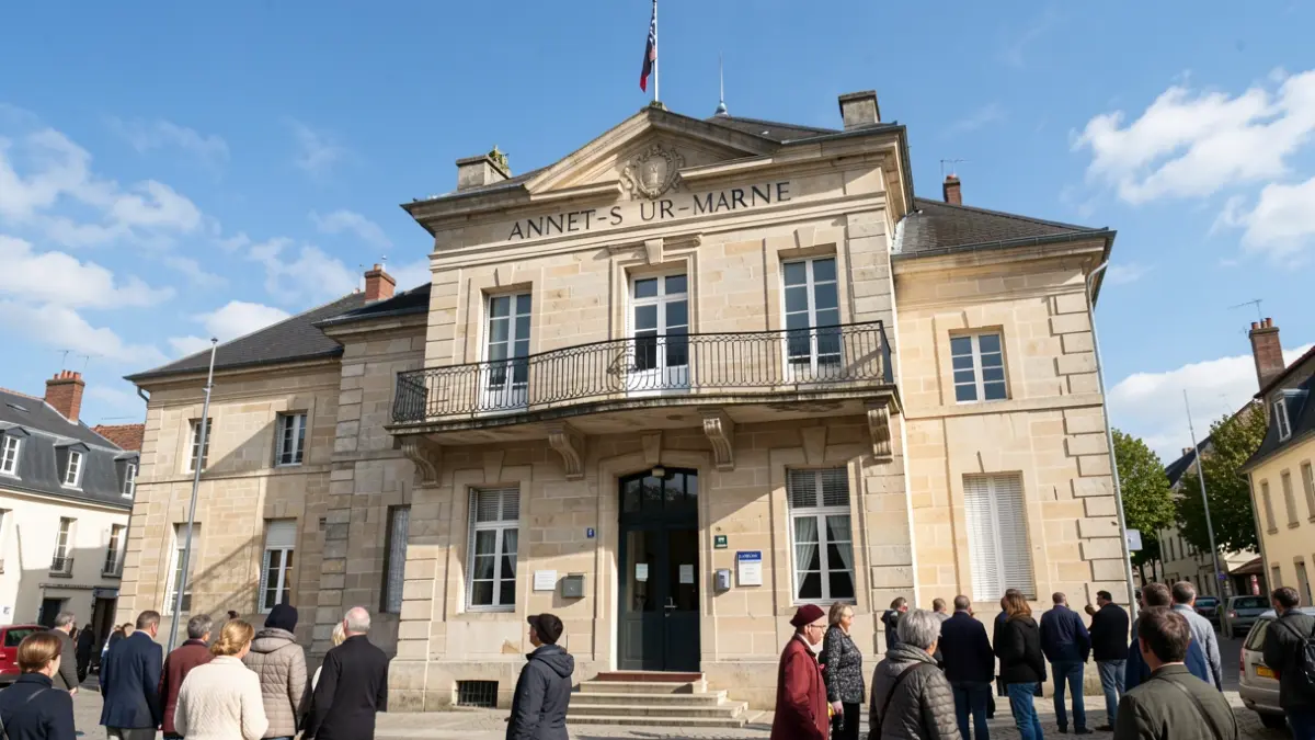 Façade de la mairie d'Annet-sur-Marne.