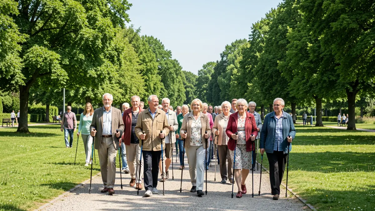 Generic image of an outdoor activity for seniors.