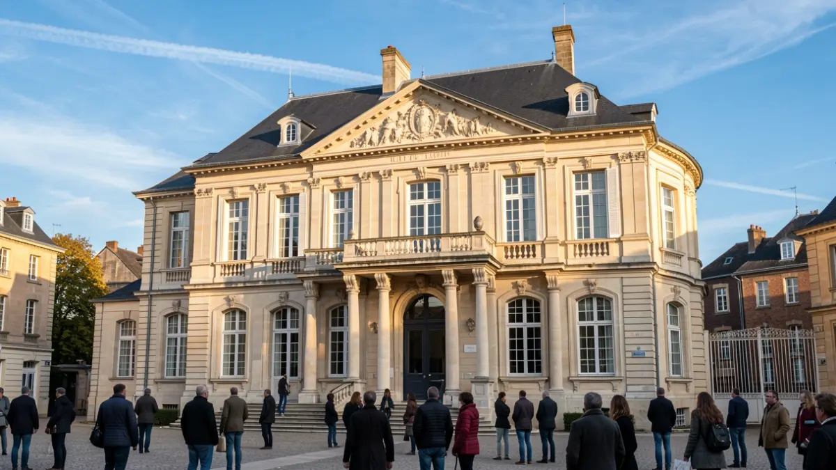 Facade of the town hall of Saint-Cyr-l'École.