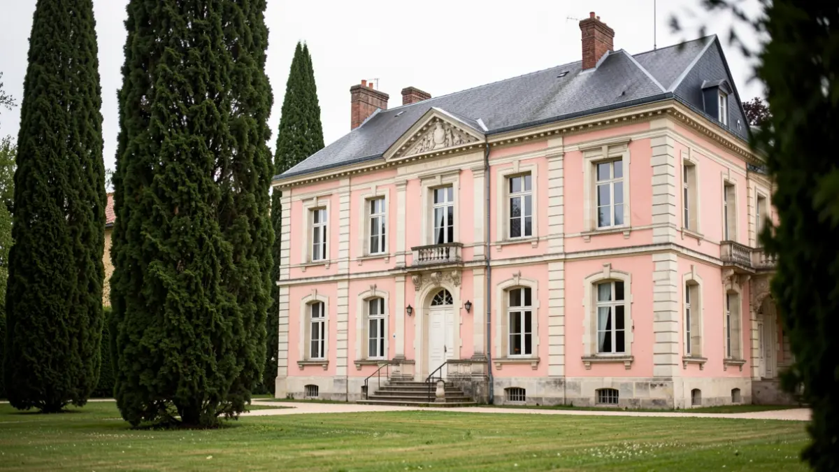 Facade of the Château de la Motte in Vémars, housing the town hall and the François Mauriac museum.