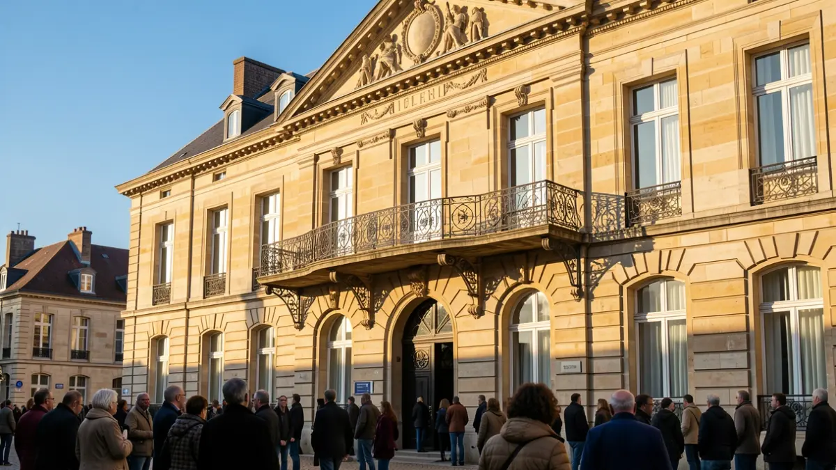 Facade of the town hall of Le Chesnay-Rocquencourt.
