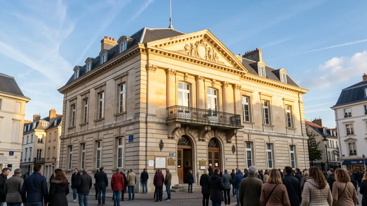 Facade of the Étiolles town hall.