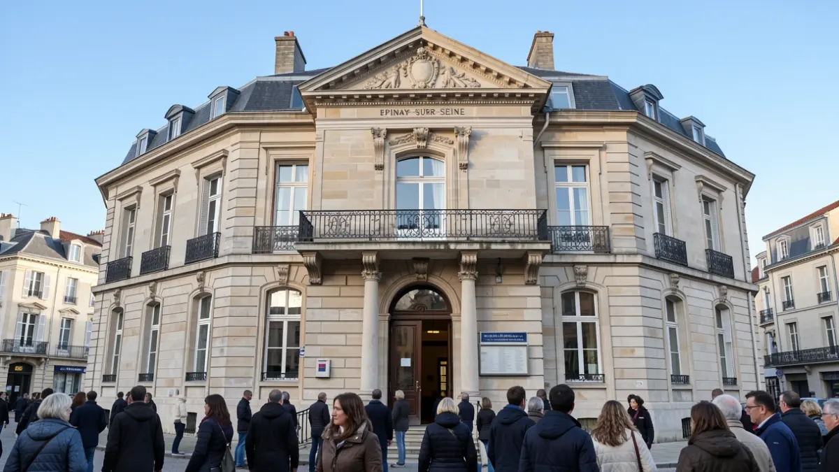 Façade de la mairie d'Épinay-sur-Seine.