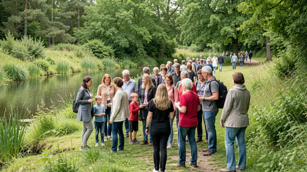 Generic image of participants in a nature outing in Île-de-France.
