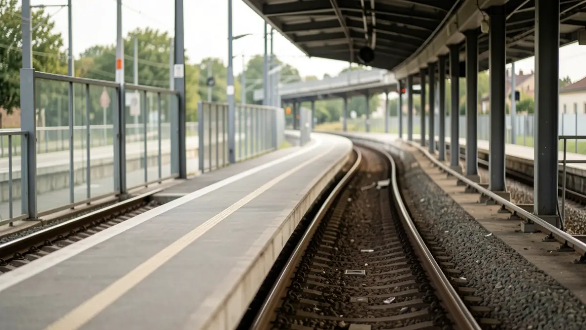 Generic image of an empty RER D platform in Île-de-France.