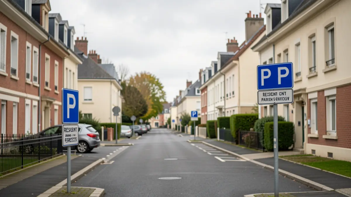 Image générique de la réglementation du stationnement résidentiel dans un quartier de l'Île-de-France.