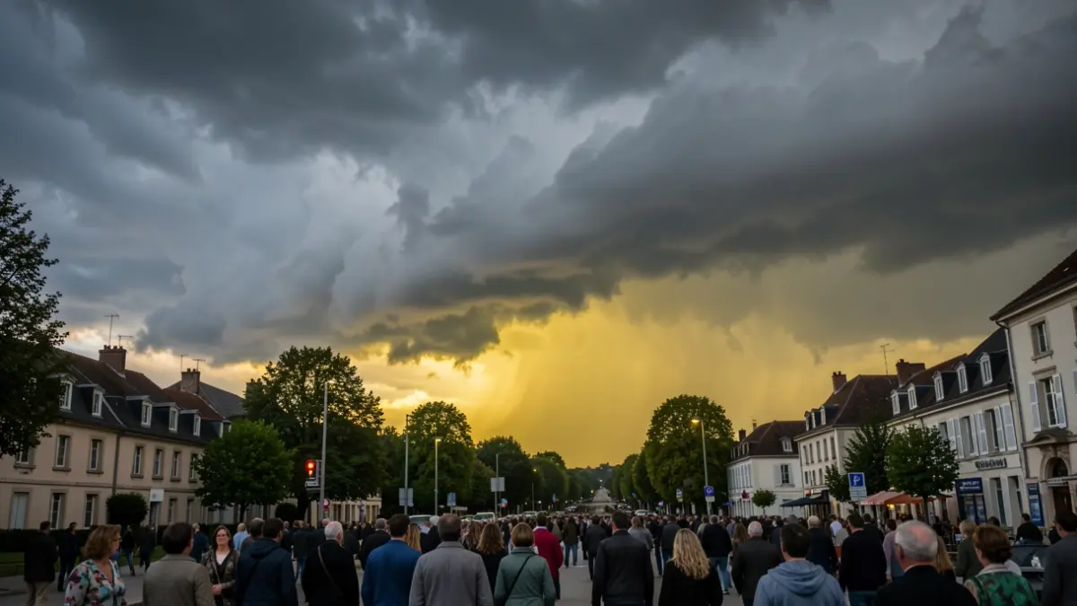 Generic image of storms over the Essonne department.