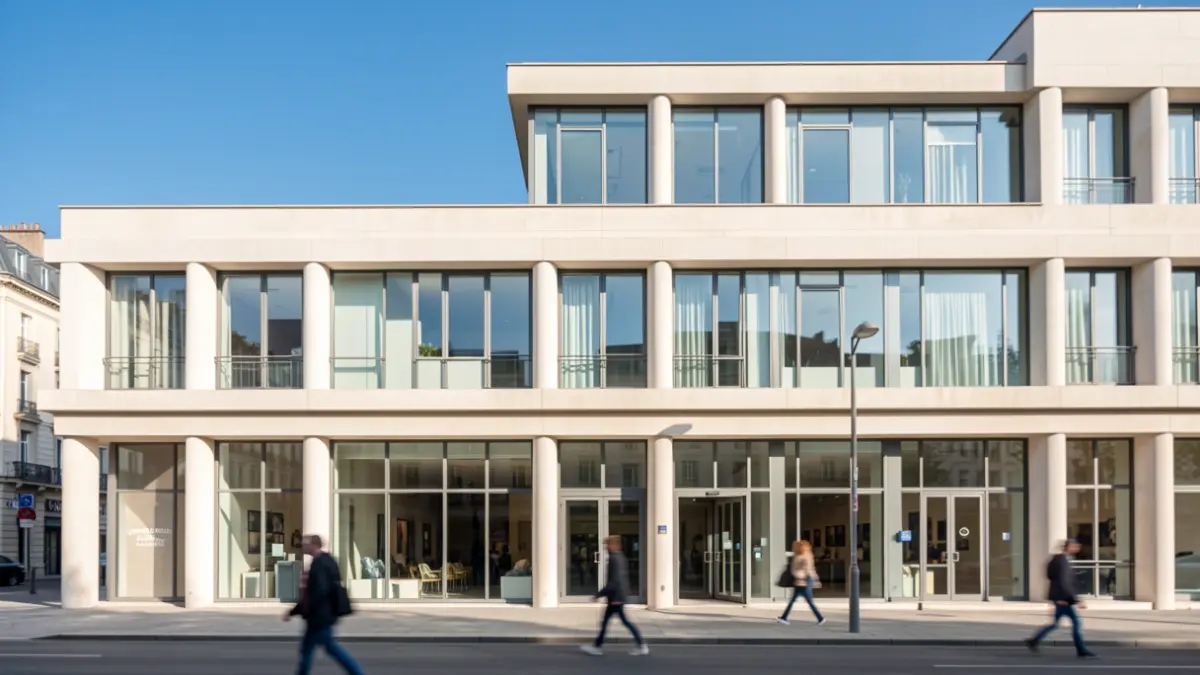 Façade de la Galerie municipale Jean-Collet à Vitry-sur-Seine.