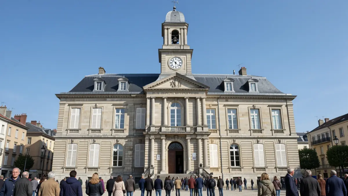 Façade de la mairie du Plessis-Trévise.