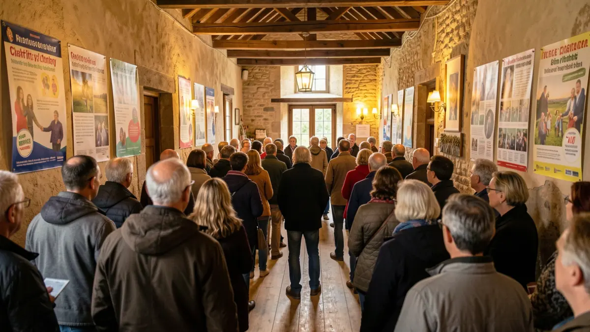 Generic image of a community hall during a solidarity evening.