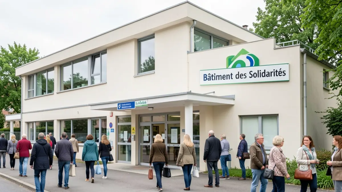 Image générique d'un bâtiment public moderne et accessible, avec une signalétique claire.