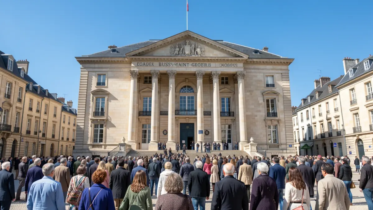 Facade of the Bussy-Saint-Georges town hall.