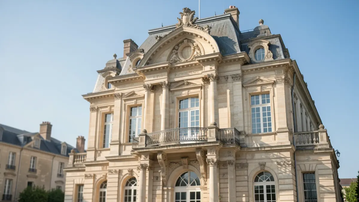 Facade of the town hall of Carrières-sur-Seine.