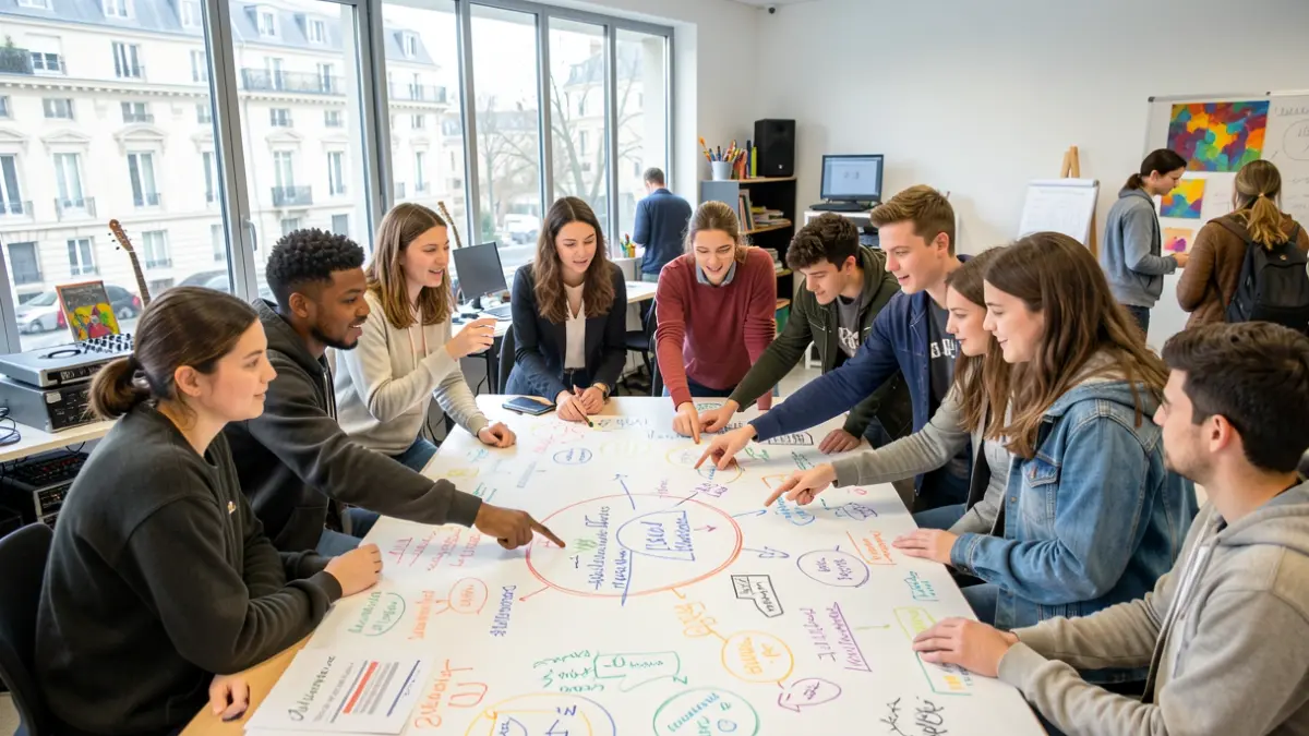 Des jeunes Clichois participent à une consultation pour imaginer leur futur espace jeunesse.