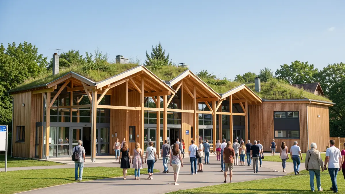 The new La Mare aux Saules college in Coignières.