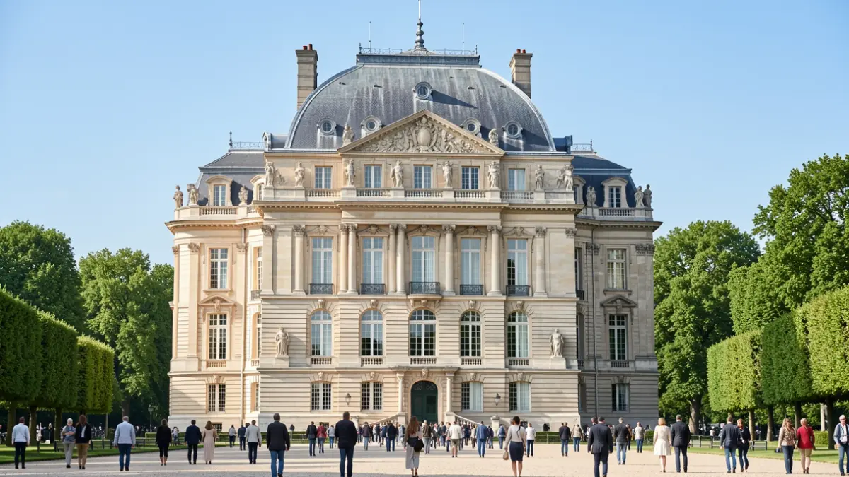Façade du Petit Château de Sceaux, un bâtiment classique français.