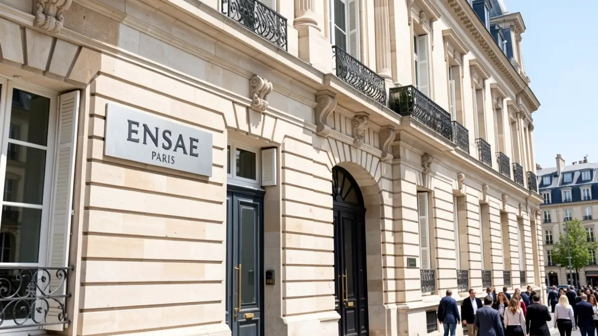 Facade of ENSAE Paris, an engineering school located in Essonne.