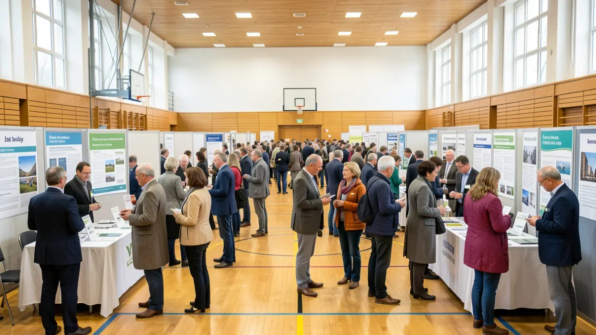 Generic image of a job, training, and apprenticeship fair.