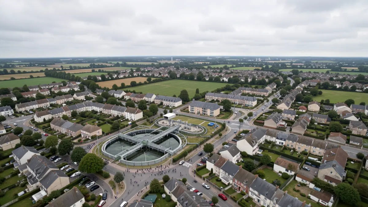 Generic image of a sanitation infrastructure in a French urban area.
