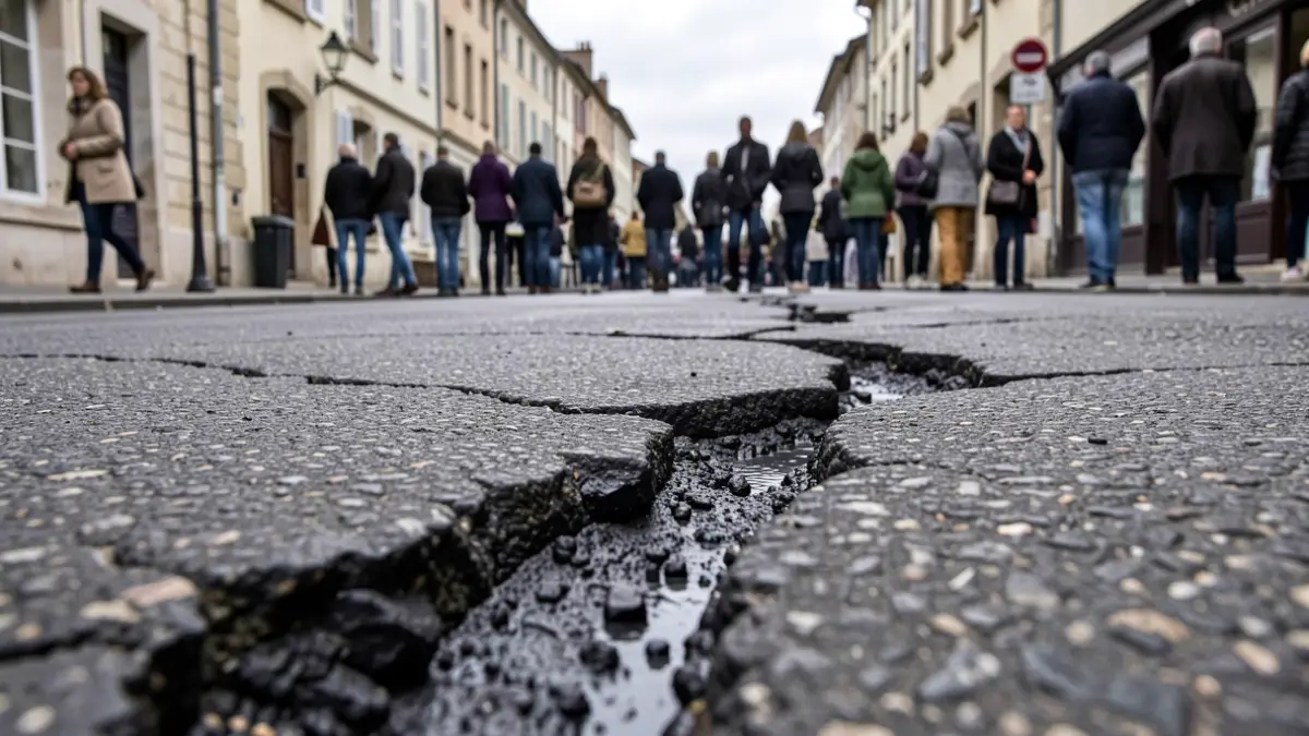 Image générique de travaux de voirie dans une ville française.