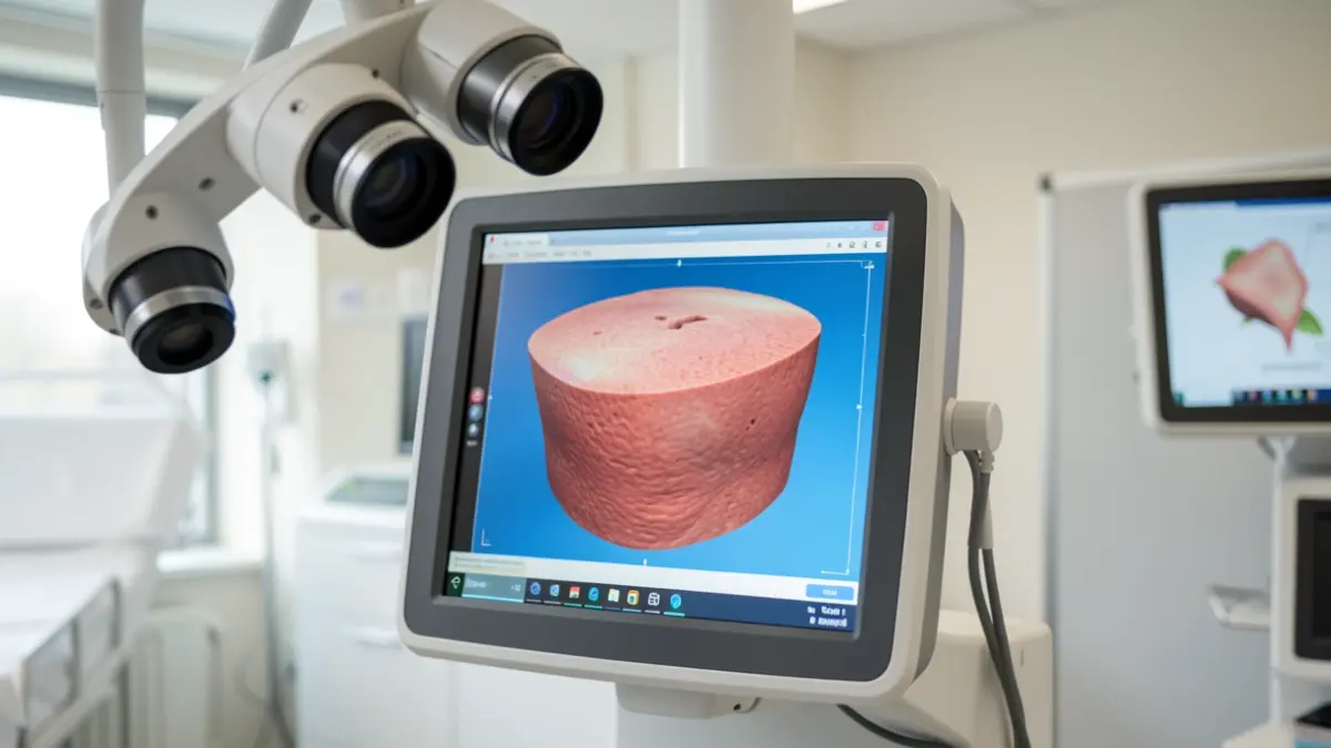 Image générique de technologie médicale : scanner 3D pour l'imagerie cutanée.