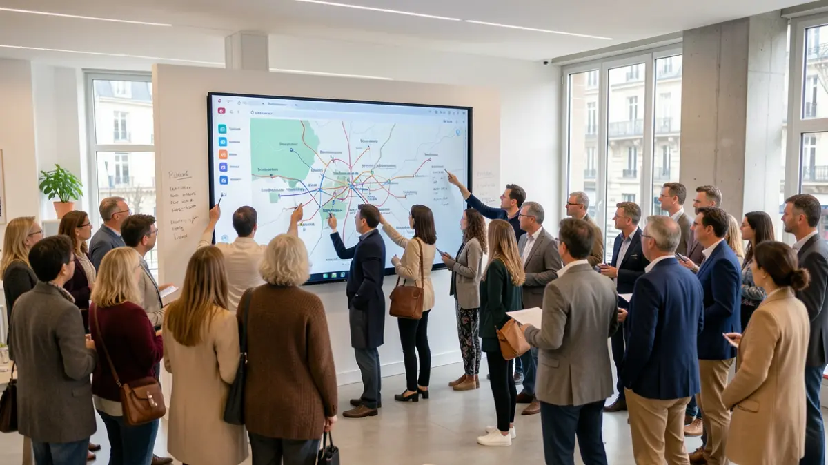 Citizen consultation on the evolution of the bus network in Île-de-France.