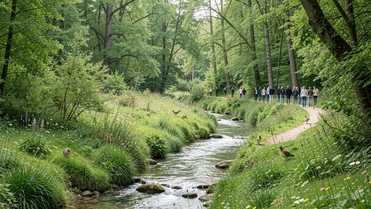 Image générique d'un paysage naturel verdoyant en Île-de-France, évoquant la richesse du patrimoine naturel régional.