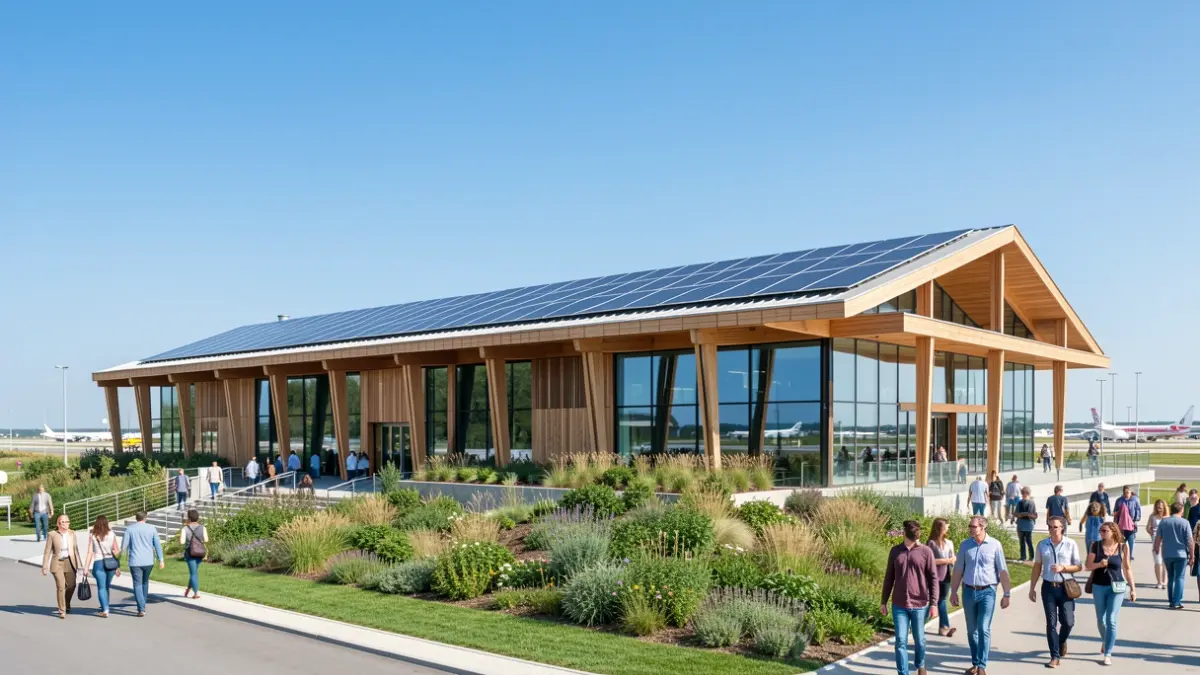 Generic image of the sustainable architecture of the Belvédère at Paris-Orly.