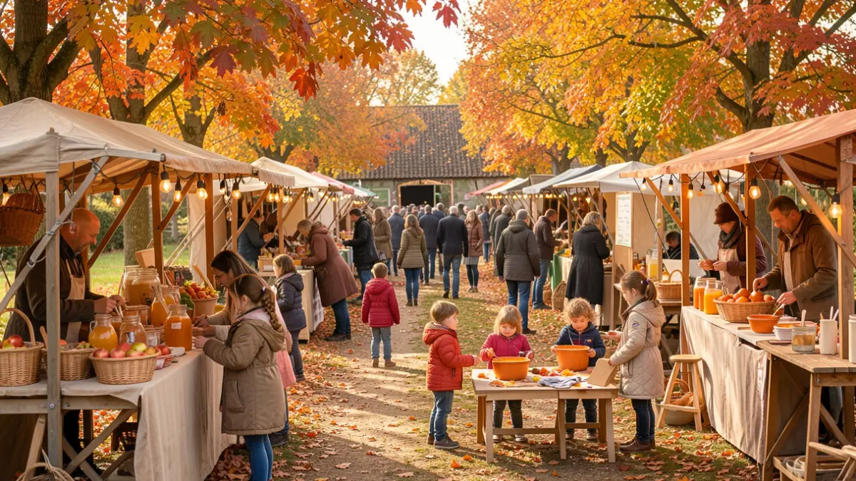 Generic image of the Autumn Festival at the Farm of Maisons-Alfort with activities for all ages.