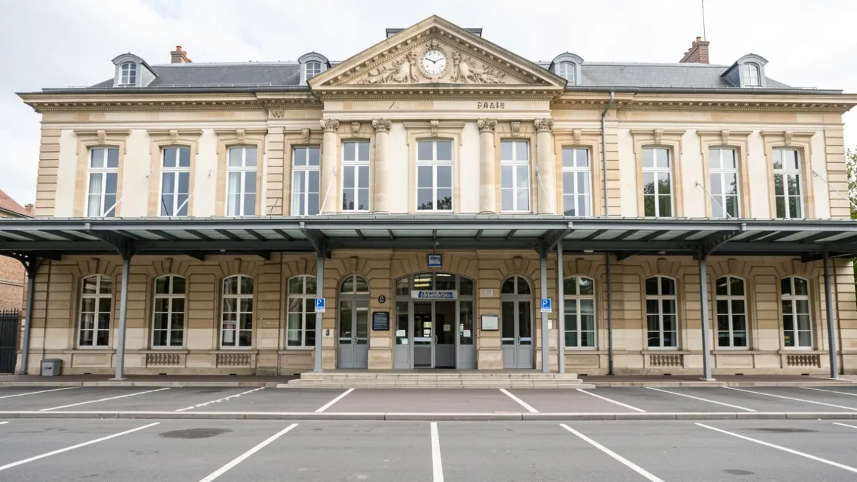 Restored facade of the Sèvres-Ville d'Avray train station, highlighting its historical heritage and improved functionality.