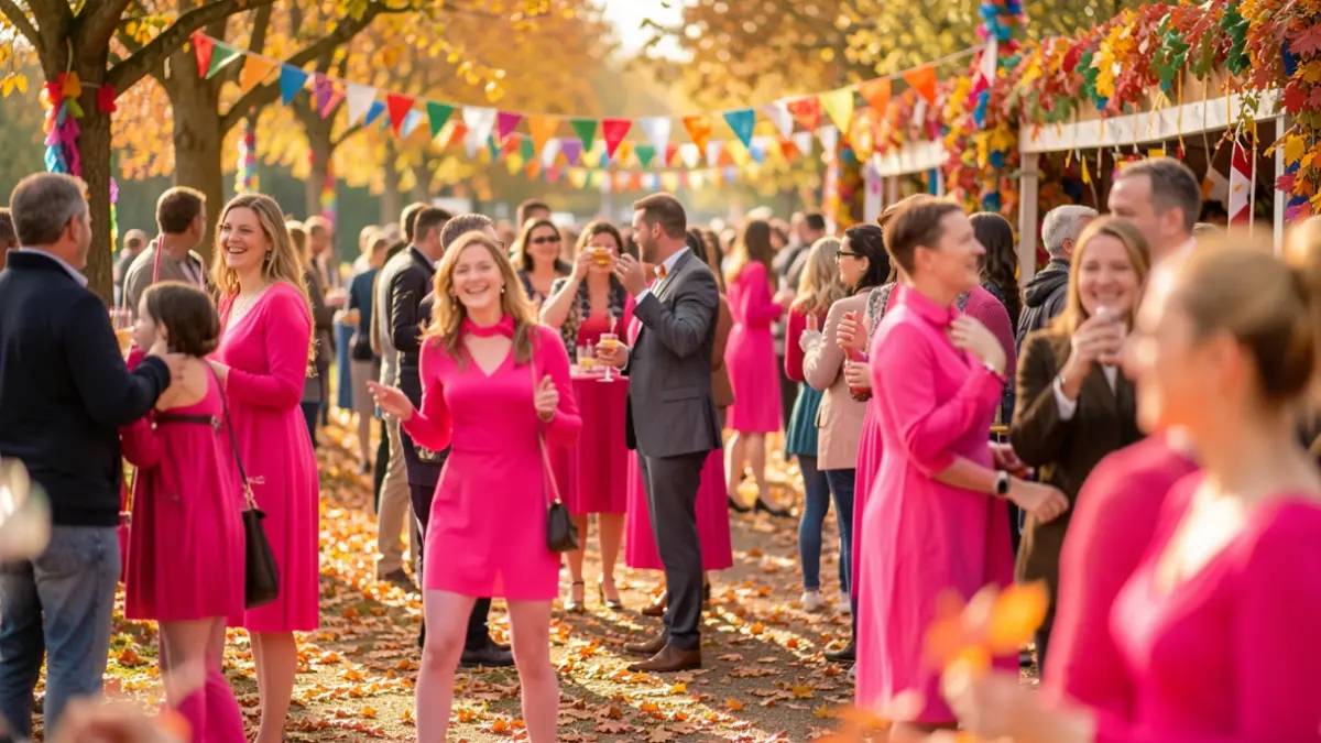 Generic image of an island festival during an autumn sports and charity event.