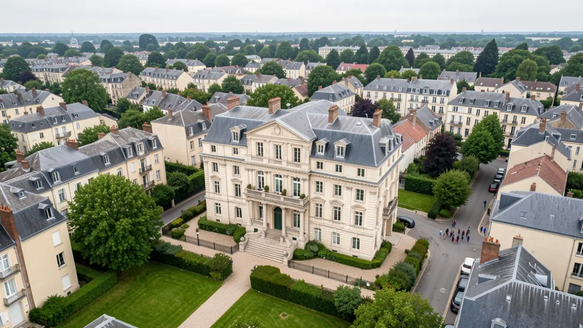 Image générique d'un hôtel de ville typique de la région Île-de-France.