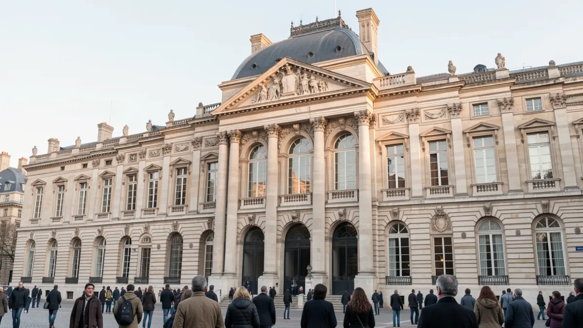 Image générique: architecture classique sous la lumière de l'après-midi.