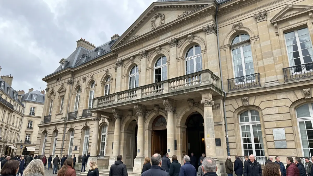 Image générique de la façade d'une mairie française avec un balcon.