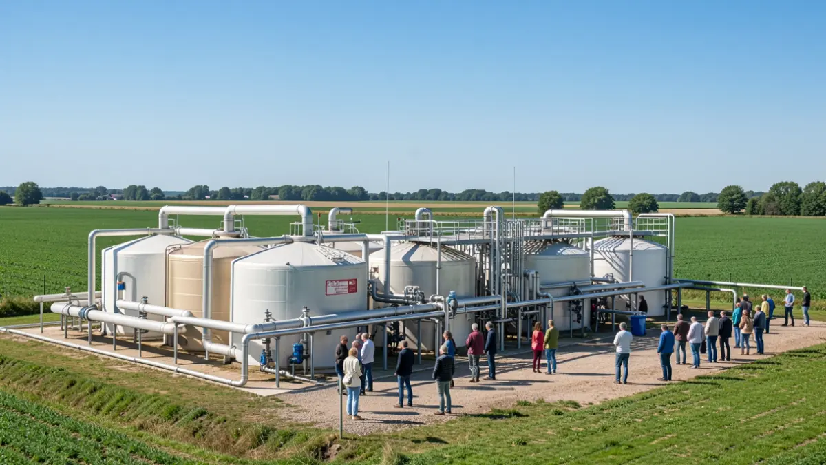 Mahé Bioénergie biomethane production facility in Seine-et-Marne.
