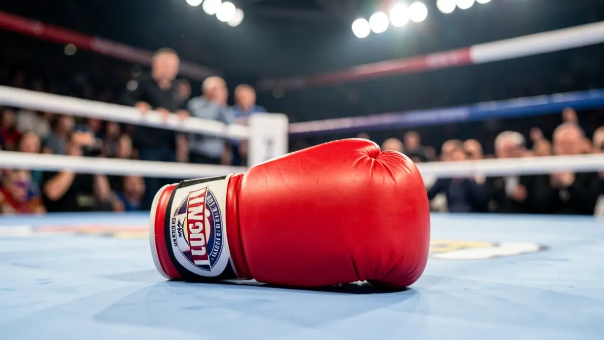 Generic image of a boxing glove on the ring.