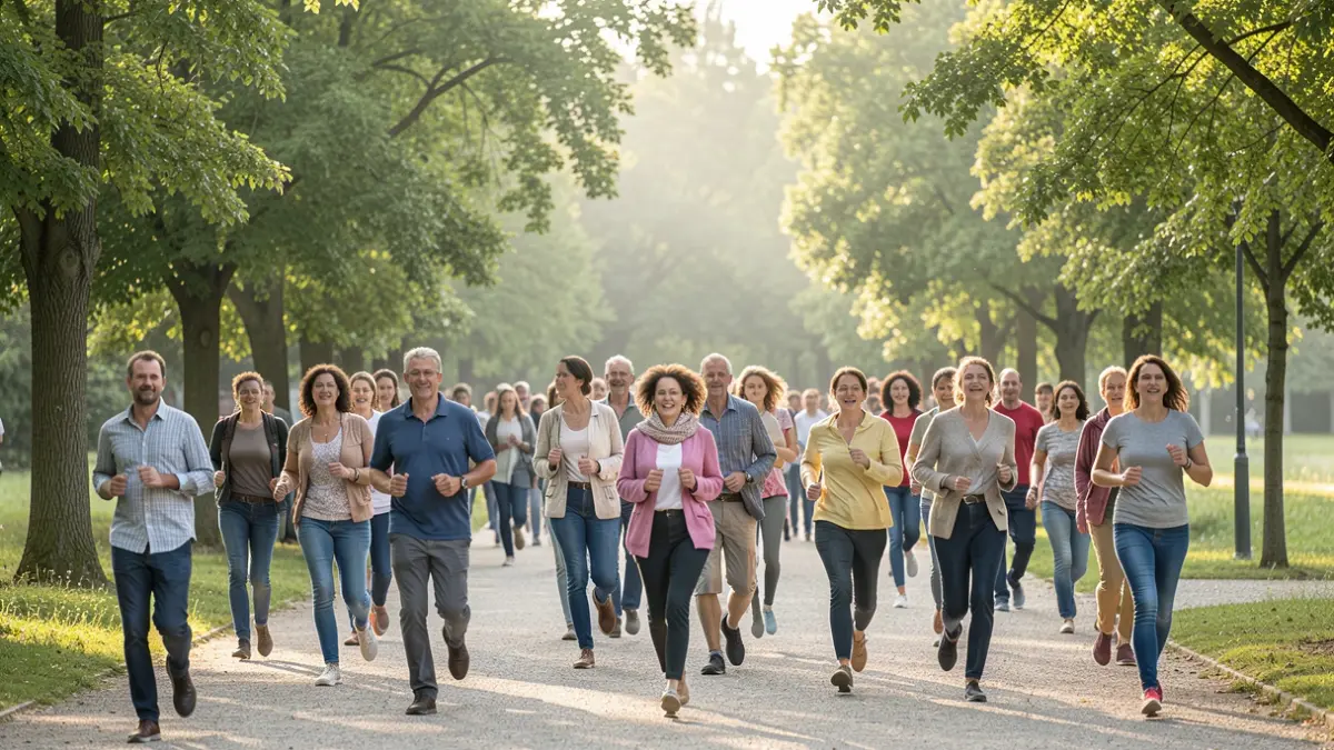 Generic image of participants in a solidarity run in Île-de-France.