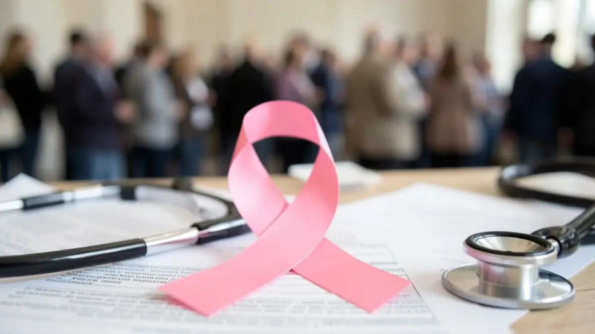 Image générique de ruban rose pour la sensibilisation au cancer du sein.