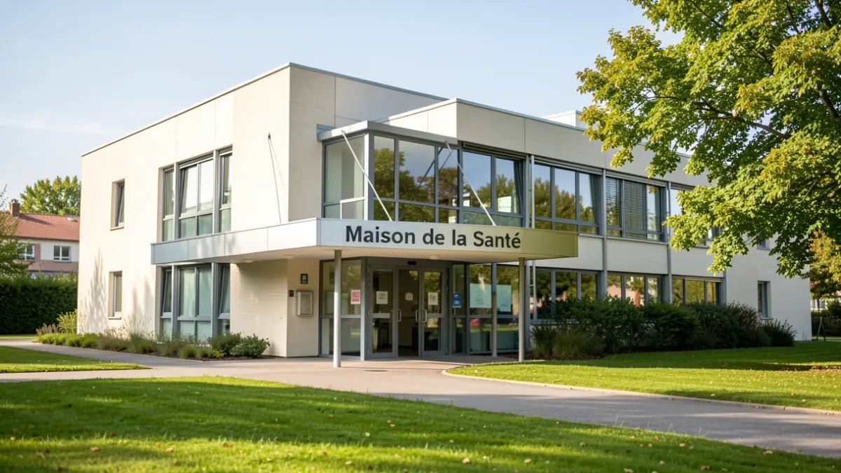 Generic image of the exterior of the Maison de la Santé of Université Paris-Saclay in Gif-sur-Yvette.