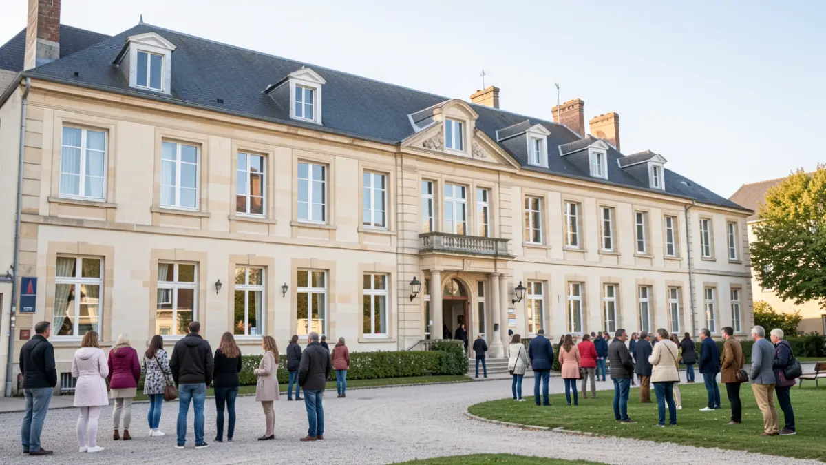 Image d'une école élémentaire à Provins, Île-de-France.