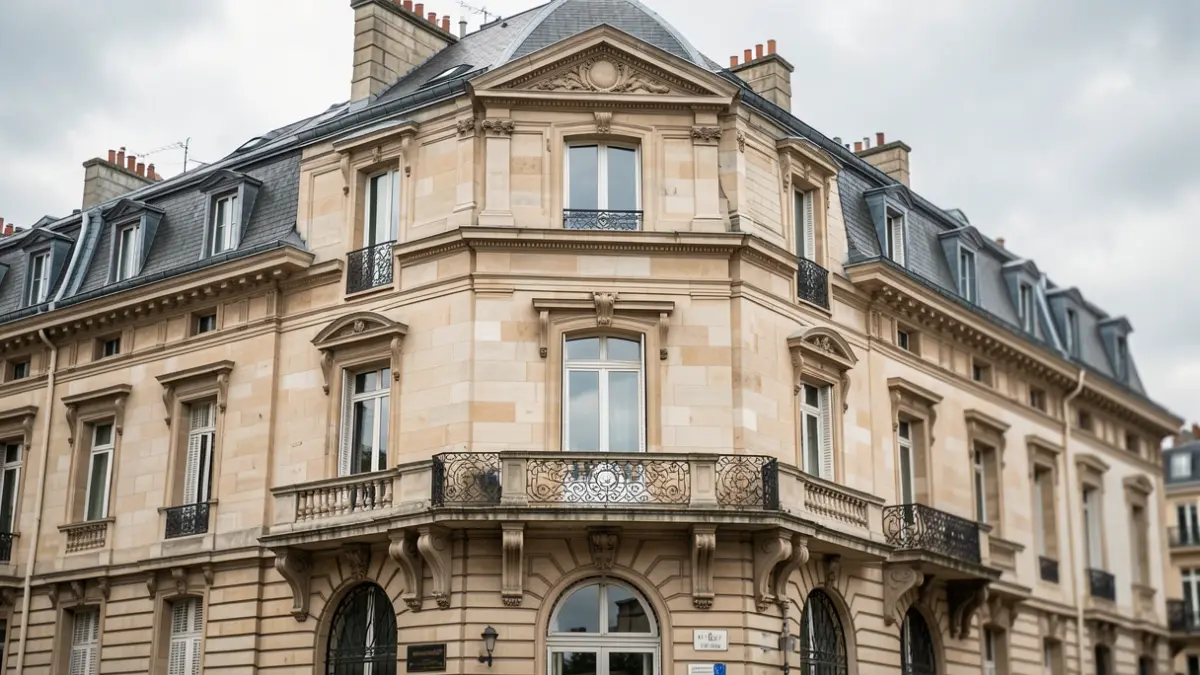 Façade de l'hôtel de ville de Rueil-Malmaison, un bâtiment classique de style haussmannien.