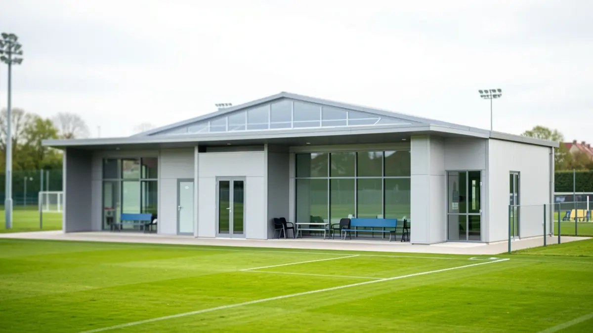 Generic image of the inauguration of new sports changing rooms.